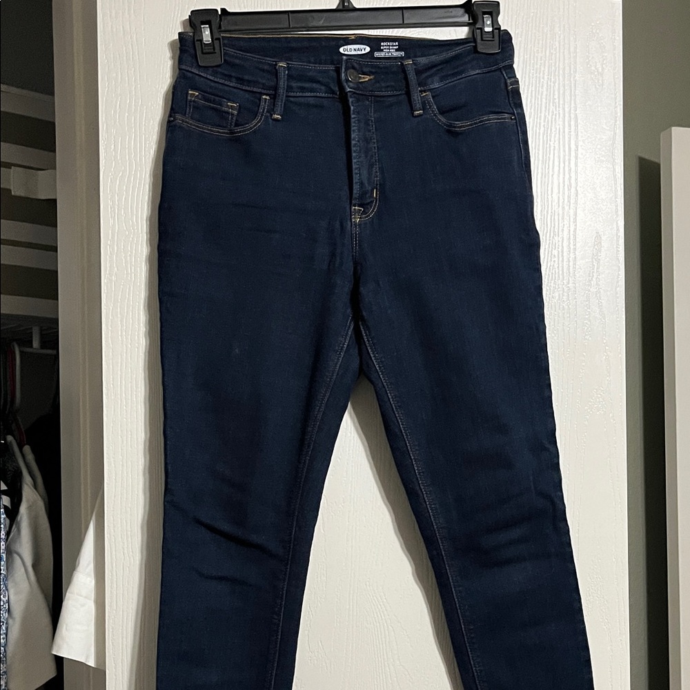 Old Navy Women's Deep Blue Skinny Jeans